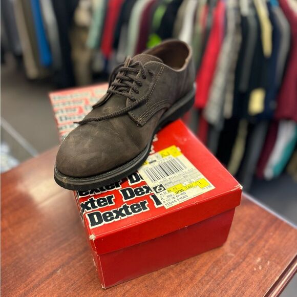 Dexter mens 8 1/2 brown shoes - Picture 1 of 5